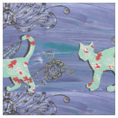 Goldviskatten Stof (Swatch)