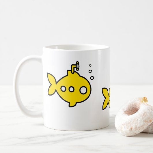 Goldvisonderzeeboot Koffiemok (Met donut)