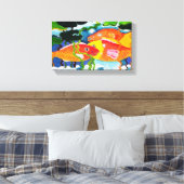 Goldvisvijver Canvas Afdruk (Insitu (Slaapkamer))