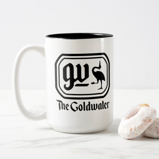 Goldwater Premium - Mok van 15 oz met twee tonen (Met donut)