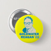 Goldwater Reagan 08 Button (Voorkant /achterkant)