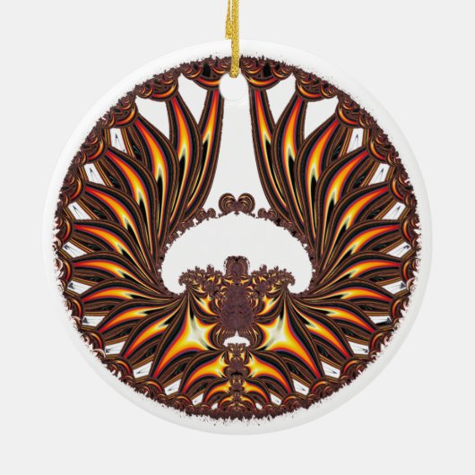 'GoldWings' Keramisch Ornament (Achterkant)