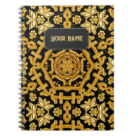 Goldwork Embroidery Pattern - Voeg Tekst toe aan N Notitieboek