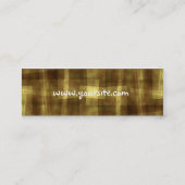 GOLDY-ABSTRACTE profielkaart Mini Visitekaartje (Achterkant)