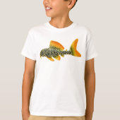Goldy Sunshine Pleco Kinder T-Shirt (Voorkant)