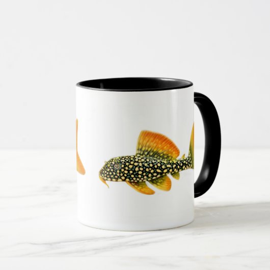 Goldy Sunshine Pleco Mok (Voorkant rechts)