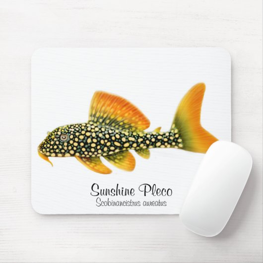 Goldy Sunshine Pleco Mousepad Muismat (Met muis)