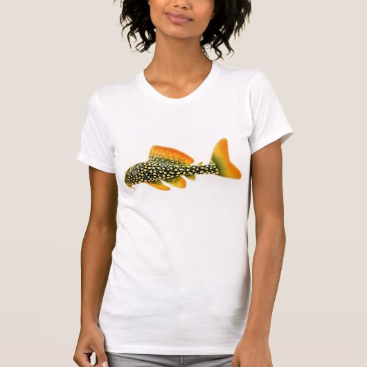 Goldy Sunshine Pleco Scoop Neck T-shirt (Voorkant)