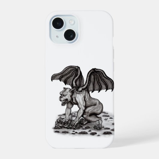 Golem Gargouille iPhone 15 Case (Achterkant)