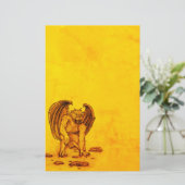 Golem Gargoyle Briefpapier (Staand voorkant)