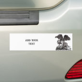 Golem Gargoyle Bumpersticker (Op auto)