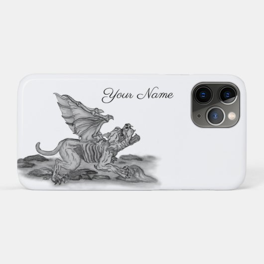 Golem Gargoyle Case-Mate iPhone Case (Achterkant (horizontaal))