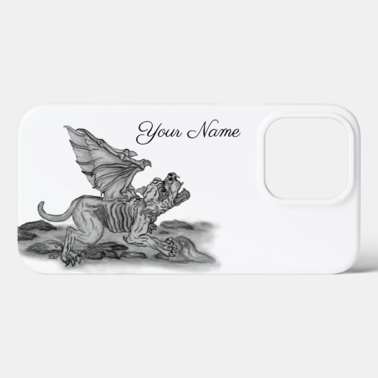 Golem Gargoyle Case-Mate iPhone Case (Achterkant (horizontaal))