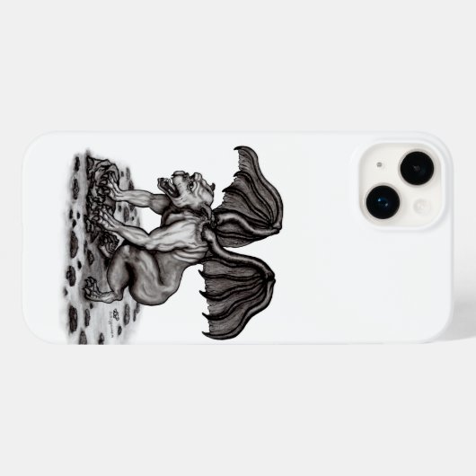 Golem Gargoyle Case-Mate iPhone Case (Achterkant (horizontaal))