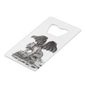 Golem Gargoyle Creditkaart Flessenopener (Voorkant Gekanteld)