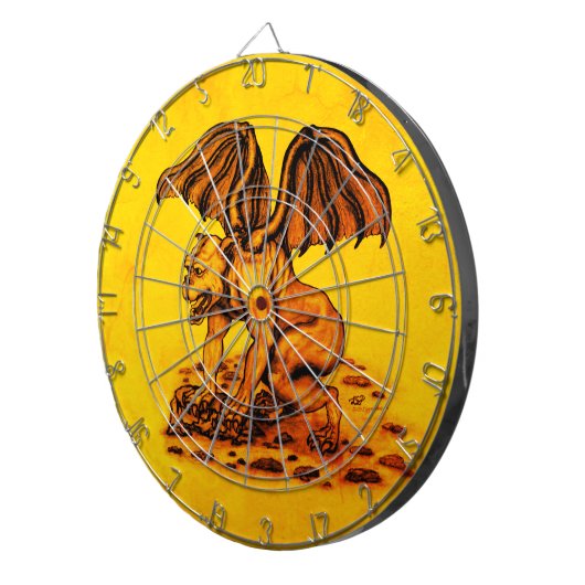 Golem Gargoyle Dartbord (Voorkant Rechts)