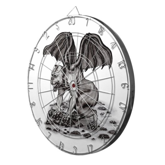Golem Gargoyle Dartbord (Voorkant Rechts)