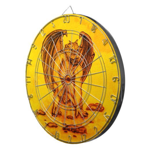 Golem Gargoyle Dartbord (Voorkant Rechts)