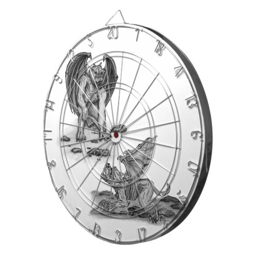 Golem Gargoyle Dartbord (Voorkant Rechts)