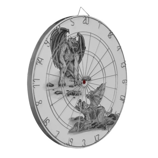 Golem Gargoyle Dartbord (Voorkant Links)