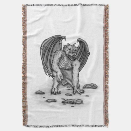 Golem Gargoyle Deken (Voorkant Verticaal)