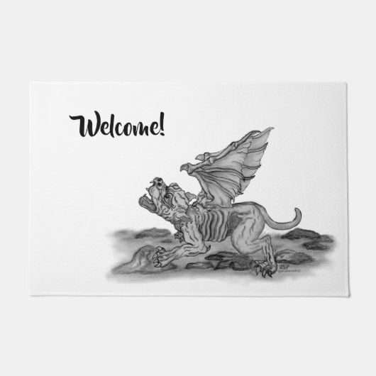 Golem Gargoyle Deurmat (Voorkant)