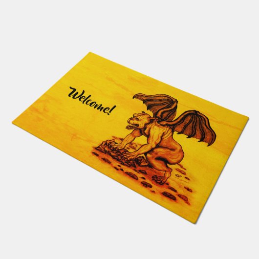 Golem Gargoyle Deurmat (Schuin)