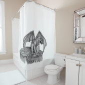 Golem Gargoyle Douchegordijn (In situ)