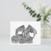 Golem Gargoyle Feestdagenkaart (Staand voorkant)