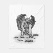Golem Gargoyle Fleece Deken (Voorkant)