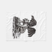 Golem Gargoyle Fleece Deken (Voorkant (Horizontaal))