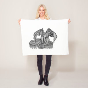 Golem Gargoyle Fleece Deken