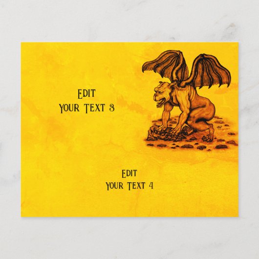 Golem Gargoyle Flyer (Achterkant)