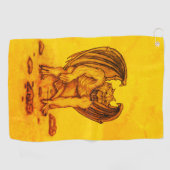 Golem Gargoyle Golfhanddoek (Horizontaal)