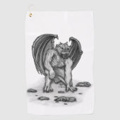 Golem Gargoyle Golfhanddoek (Voorkant)