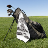 Golem Gargoyle Golfhanddoek (Groen)
