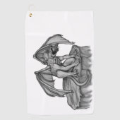 Golem Gargoyle Golfhanddoek (Voorkant)