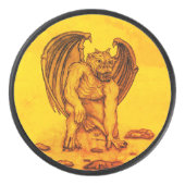 Golem Gargoyle Hockey Puck (Voorkant)
