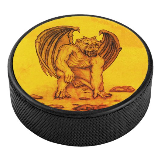 Golem Gargoyle Hockey Puck (3/4)
