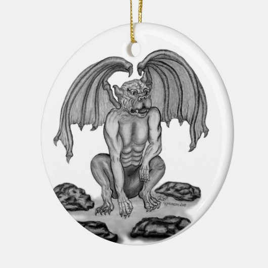 GOLEM Gargoyle Keramisch Ornament (Links)