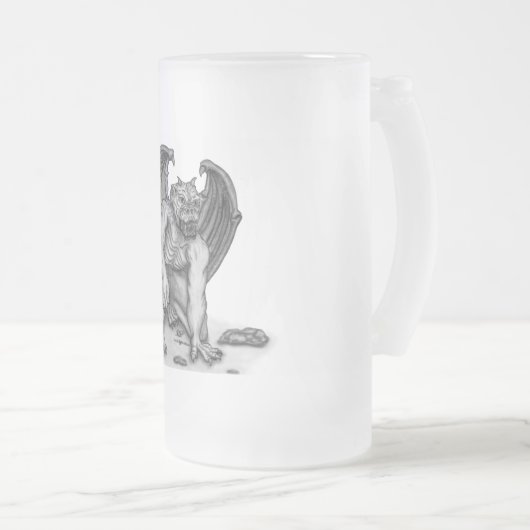 Golem Gargoyle Matglas Bierpul (Voorkant rechts)