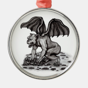 Golem Gargoyle Metalen Ornament