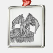 Golem Gargoyle Metalen Ornament (Links)