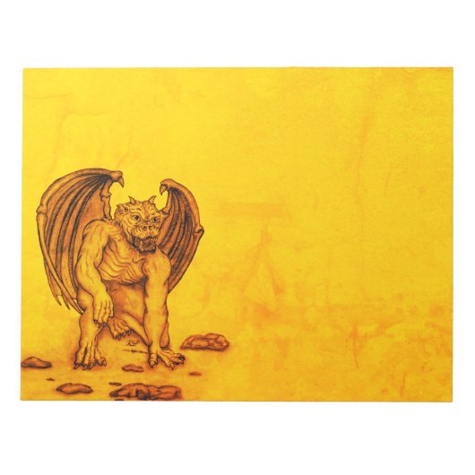 Golem Gargoyle Notitieblok (Voorkant)