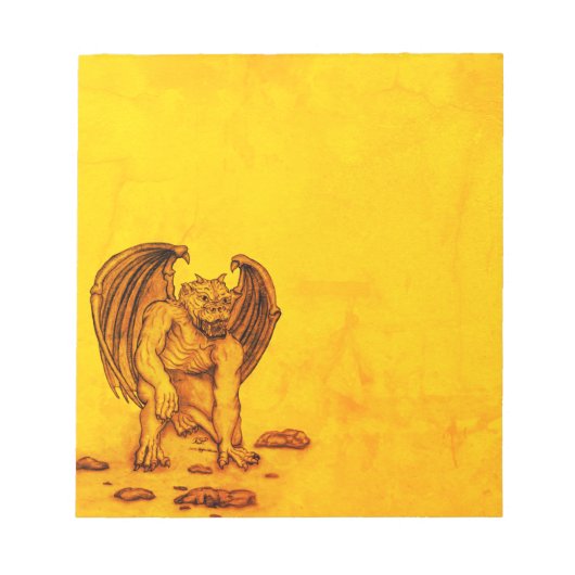 Golem Gargoyle Notitieblok (Voorkant)
