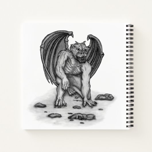 Golem Gargoyle Notitieboek (Achterkant)