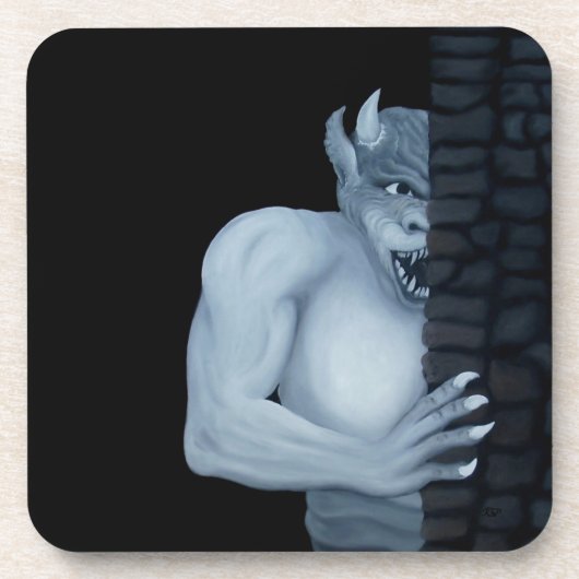 Golem - Gargoyle Onderzetter (Voorkant)