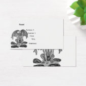 Golem Gargoyle, ontwerp voor zwart-wit Visitekaartje (Bureau)