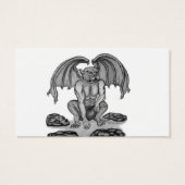 Golem Gargoyle, ontwerp voor zwart-wit Visitekaartje (Achterkant)