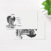 Golem Gargoyle, ontwerp voor zwart-wit Visitekaartjes (Bureau)